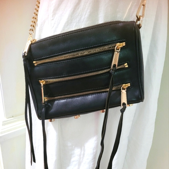 Rebecca Minkoff Handbags - Rebecca Minkoff MAC Black Leather Crossbody Bag